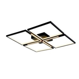 Plafoniera LED quadrata da soffitto a filo, acrilico, 50/60W, 55x7 cm / 66x7 cm