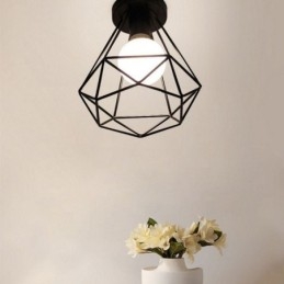 Plafoniera a filo diamante moderna 20×22 cm E26/E27