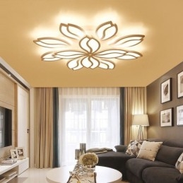 Plafoniera a filo LED fiore in acrilico