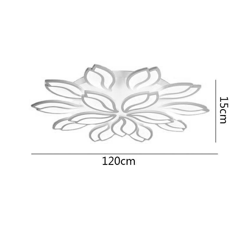Plafoniera a filo LED fiore in acrilico