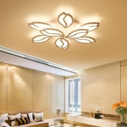 Plafoniera a filo LED fiore in acrilico