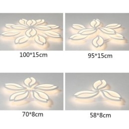 Plafoniera a filo LED fiore in acrilico