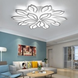 Plafoniera a filo LED fiore in acrilico