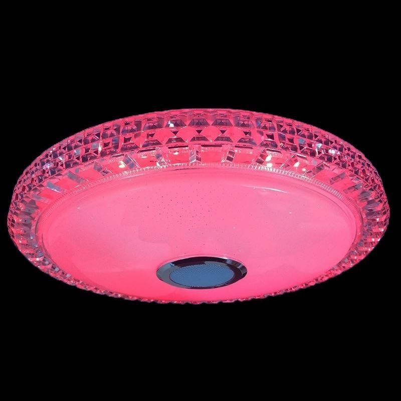 Plafoniera LED a filo 40 cm con controllo tramite app e altoparlante Bluetooth