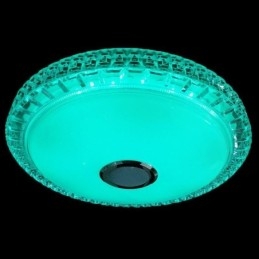 Plafoniera LED a filo 40 cm con controllo tramite app e altoparlante Bluetooth