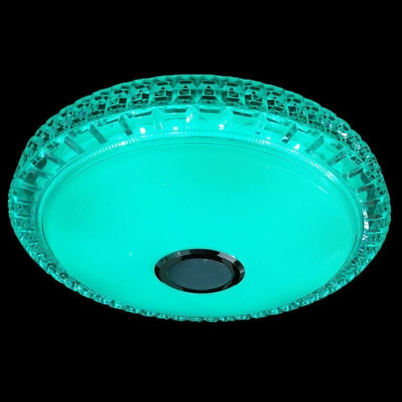 Plafoniera LED a filo 40 cm con controllo tramite app e altoparlante Bluetooth