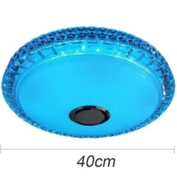 Plafoniera LED a filo 40 cm con controllo tramite app e altoparlante Bluetooth