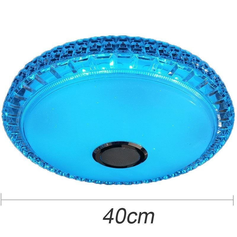 Plafoniera LED a filo 40 cm con controllo tramite app e altoparlante Bluetooth
