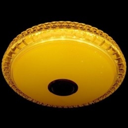 Plafoniera LED a filo 40 cm con controllo tramite app e altoparlante Bluetooth