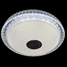 Plafoniera LED a filo 40 cm con controllo tramite app e altoparlante Bluetooth