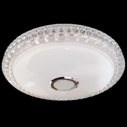 Plafoniera LED a filo 40 cm con controllo tramite app e altoparlante Bluetooth