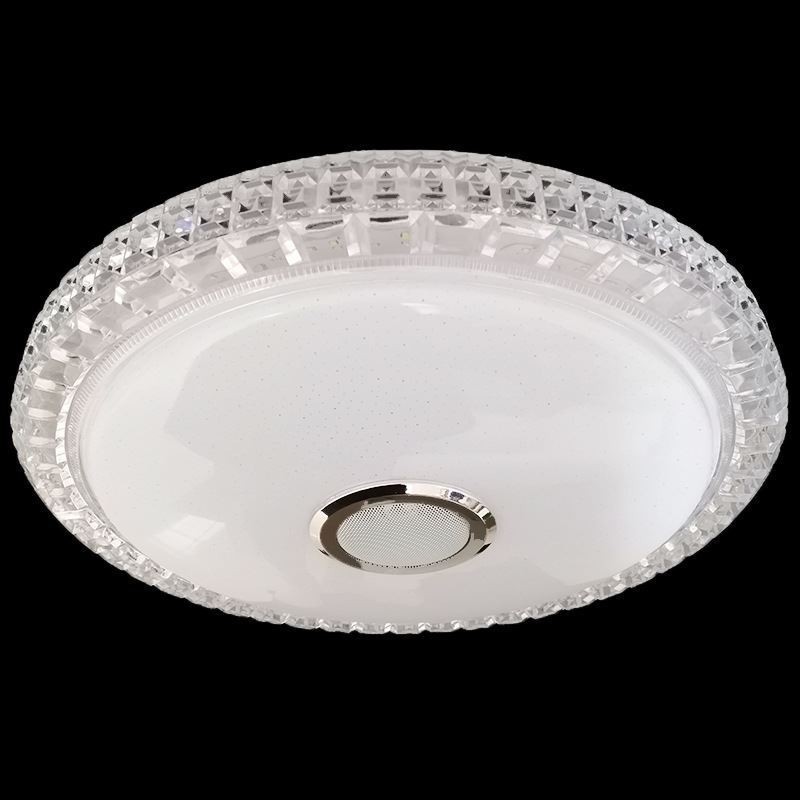 Plafoniera LED a filo 40 cm con controllo tramite app e altoparlante Bluetooth