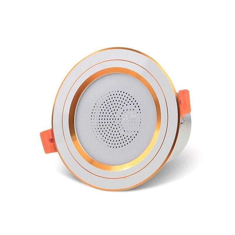 Faretto LED da incasso con altoparlante Bluetooth e musica, per cellulare, 5 W, 400 lm, 6500 K RGB