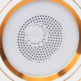 Faretto LED da incasso con altoparlante Bluetooth e musica, per cellulare, 5 W, 400 lm, 6500 K RGB