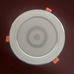 Faretto LED da incasso con altoparlante Bluetooth e musica, per cellulare, 5 W, 400 lm, 6500 K RGB