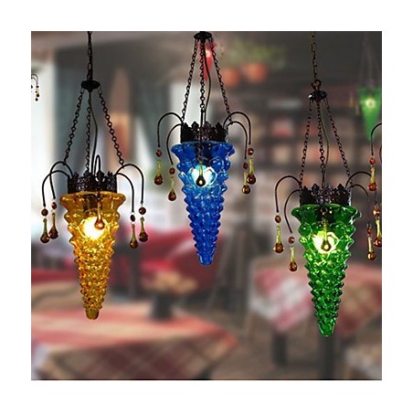 Lampada a sospensione mini Pino Pino in vetro, 2 luci E26/E27, 48 cm
