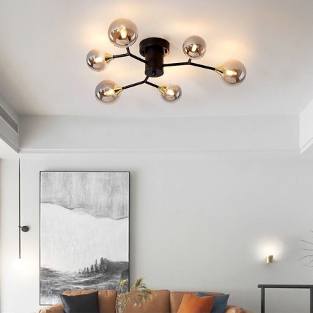 Lampada da soffitto a filo in vetro Magic Bean
