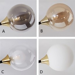 Lampada da soffitto a filo in vetro Magic Bean