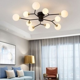 Lampada da soffitto a filo in vetro Magic Bean