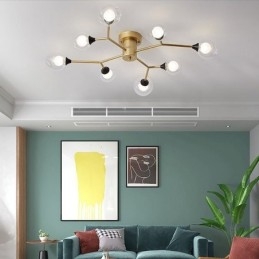 Lampada da soffitto a filo in vetro Magic Bean