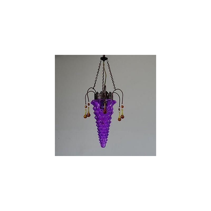 Lampada a sospensione mini Pino Pino in vetro, 2 luci E26/E27, 48 cm