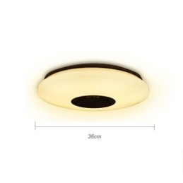 Plafoniera a filo LED con altoparlante Bluetooth e funzione timer, 36 cm, 36 W
