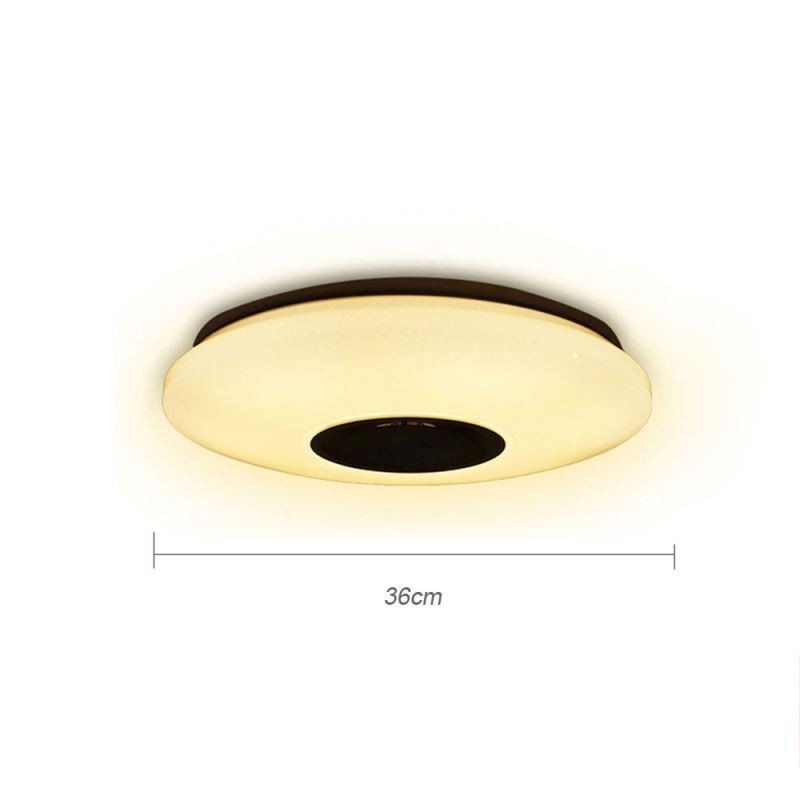 Plafoniera a filo LED con altoparlante Bluetooth e funzione timer, 36 cm, 36 W