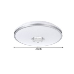 Plafoniera LED Bluetooth con altoparlante musicale e timer, 33 cm, 36 W
