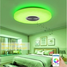 Lampada da incasso LED 36 W 40 cm con telecomando APP e altoparlante Bluetooth