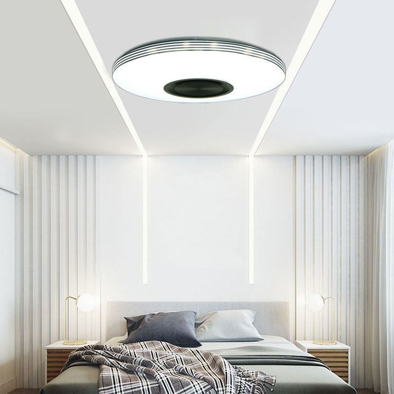 Plafoniera LED a filo 40 cm con controllo remoto tramite APP e altoparlante Bluetooth