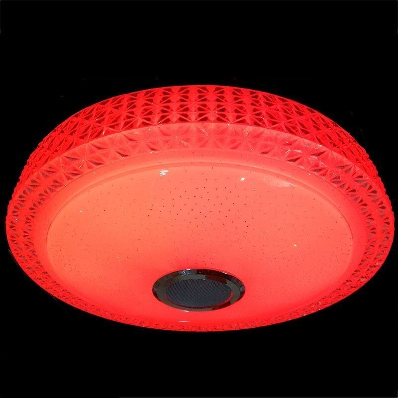 Plafoniera LED a filo con telecomando APP, altoparlante Bluetooth, 40 cm