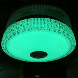 Plafoniera LED a filo con telecomando APP, altoparlante Bluetooth, 40 cm
