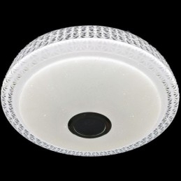 Plafoniera LED a filo con telecomando APP, altoparlante Bluetooth, 40 cm