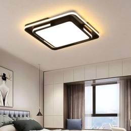 Plafoniera LED moderna quadrata in acrilico 50x50x6 cm 36 W
