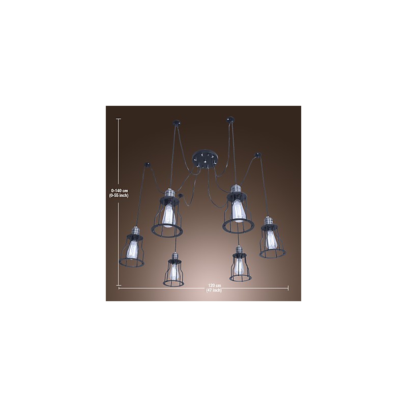 Lampadario mini classico tradizionale vintage dipinto