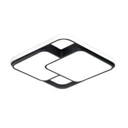 Plafoniera geometrica moderna a filo in acrilico 50 x 6 cm 30 W LED