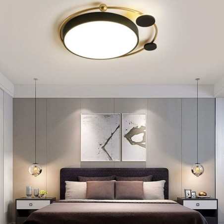 Plafoniera LED moderna a filo circolare in acrilico 36 W 50 x 6 cm