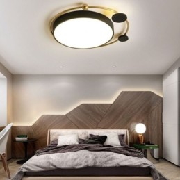 Plafoniera LED moderna a filo circolare in acrilico 36 W 50 x 6 cm