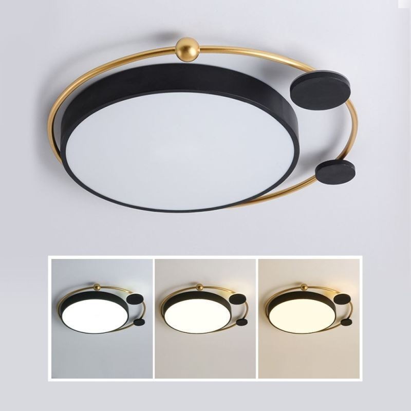 Plafoniera LED moderna a filo circolare in acrilico 36 W 50 x 6 cm