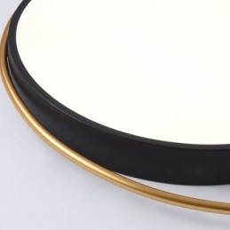 Plafoniera LED moderna a filo circolare in acrilico 36 W 50 x 6 cm