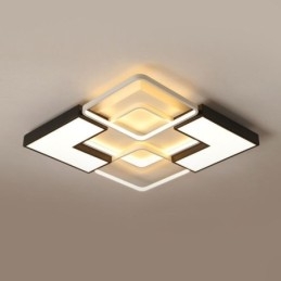 Plafoniera LED da soffitto in acrilico 55 x 55 x 6 cm 36 W