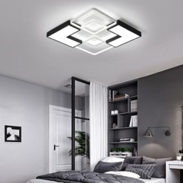Plafoniera LED da soffitto in acrilico 55 x 55 x 6 cm 36 W