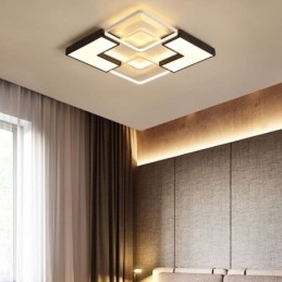 Plafoniera LED da soffitto in acrilico 55 x 55 x 6 cm 36 W