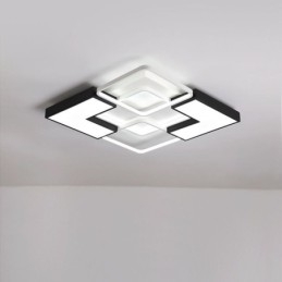 Plafoniera LED da soffitto in acrilico 55 x 55 x 6 cm 36 W