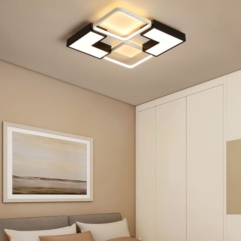 Plafoniera LED da soffitto in acrilico 55 x 55 x 6 cm 36 W
