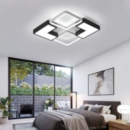Plafoniera LED da soffitto in acrilico 55 x 55 x 6 cm 36 W