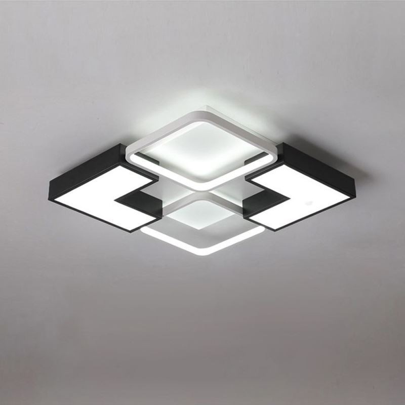 Plafoniera LED da soffitto in acrilico 55 x 55 x 6 cm 36 W