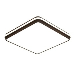 Plafoniera a filo quadrata minimalista in acrilico 50x50x6 cm 36W LED
