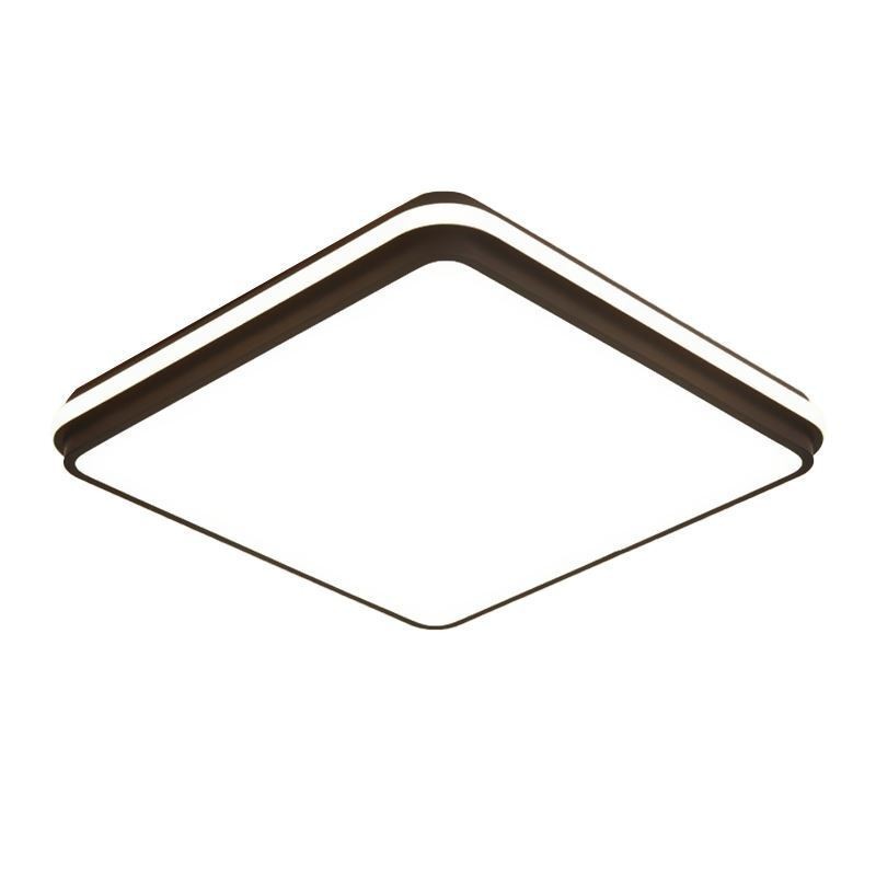 Plafoniera a filo quadrata minimalista in acrilico 50x50x6 cm 36W LED