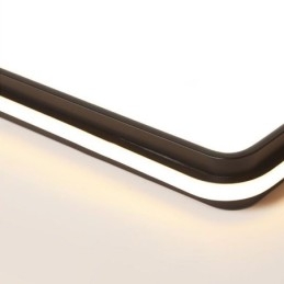 Plafoniera a filo quadrata minimalista in acrilico 50x50x6 cm 36W LED